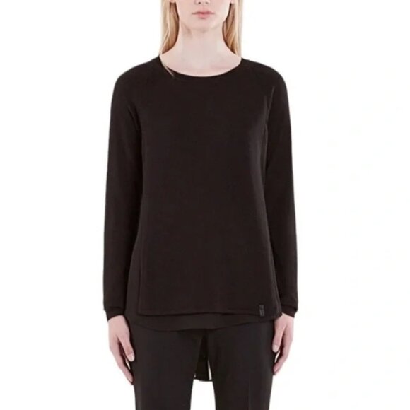 RUDSAK - Dionne long sleeve black sheer panel sweater size small neutral casual - Picture 1 of 10